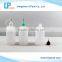 LDPE E-liquid dropper bottles with needle nose tip cap