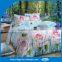 Wholesale fast color easy washing flower design cotton bedding set
