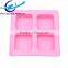 4 Cavities Square Shape block mould soap