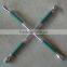 17",19", 21"23"High quality cross rim wrench with plastic handle