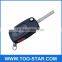 3 Button Car Remote Key Fob Case Shell Blade HAA for Audi A2 A3 A4 A6 A8 TT Black