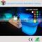 PE LED modern sofa furniture / night club plastic sofa set/ glow led sofa