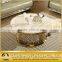 new model rose golden round coffee table tea table