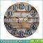 modern design black metal rustic stand clock