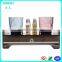 Black acrylic hotel toiletry boxes,flip lid acrylic black boxes