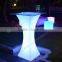 Narrow waist square led high standing party table