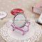 CJA01-OEM Makeup Pocket Plastic hand round mirror