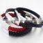 new sun design charm woven cord bracelets with adjusted size custom own sun charm cord woven bracelets for couple gifts 2017