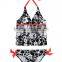 Girls Nylon/spandex Floral AOP Swimsuit