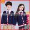 2017 hot selling V neck stripe school uniform school cardigan sweaters