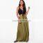 Drapey hippie boho style casual women's maxi skirt with pockets