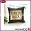 customized design hot stamping digital painting pillow cover