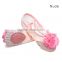 Boutique Flower Pink Ballet Shoes Split Soft Sole Ballet Flats
