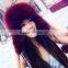 YR434C Ladies' warm real fox fur funny winter Leifeng hat