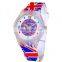 Fashion Design Print Pvc Plastic Wristband Children Kids Watch