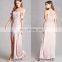 Trendy Satin Open Shoulders Maxi Dress With Self-tie Waist