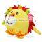 dongguan factory custom round lion head plush stuffed toy for kids