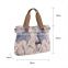 Fashionable canvas handle bag with excellent printing