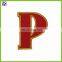 Letter embroidery patch velvet embroidery