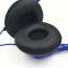 3.5mm noise cancellation blue airline headset headphone