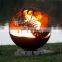 3D Mode Laser Cutting WorldMap Steel Fire Sphere
