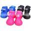 Wholesale Pet dog shoes cat Jelly color silicone galoshes Non-slip shoes