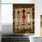 Customized African Print Digital Printing Waterproof Shower Curtain