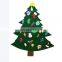 2019 factory custom christmas felt shapes with Ornament Set for kids
