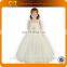 Newest Girls Floor Length Pattern Wedding Gowns Fancy Kids Casual Tulle Ball Gowns Children Boutique Wedding Dresses