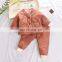 Fall Winter Keep Warm Kids Outfits Solid Color Baby Gile Boy Boutique Outfits
