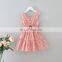 Girls' Dress 2020 Summer Cotton V-Neck Plaid Vest Clothes Dress