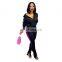 LAITE SET2083 2020 hot sales high quality cotton patchwork zipper-up 2 piece set women clothing two piece pants set