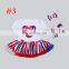4Pcs Set Independence Day  LOVE PRINT INFANT TUTU DRESS & COTTON ROMPERS & WAKING SHOES & HEADBAND