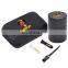HQP-XJ08 HongQiang Customize Logo Smoking Set with Cleaning Brush 2pcs of Glass Tips and 1pc Metal Herb Grinder