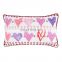 Heart printed Pillowcase Square Throw Pillow Case Cover 30x50cm Polyester for Valentine's Day