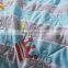 2020 summer newest design 100% polyester lightweight wholesale price reactive printing floral soft breathable summer blanket