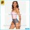 2016 Multicolor Striped Wholelsale Custom One-Piece Swimwear