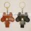 Hot selling leather USB with free keyring in different colors 2gb white leather usb