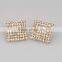rhombus Shape Pattern Stud earrings arete para dama Pendiente para dama de calidad adorno rhombus