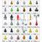 200pcs Car Retainer Clips Plastic Fastener Kits Bumper Fender Liner Fastener Rivet Push Clips Retainer