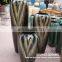 HIGH TEMPERATURE FINISHED modern floor vases, reactive glazed flower vase for hotel