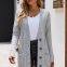 Long Sleeve Pocket Knitted Sweater