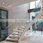 CBMmart Customized Curved Tempered Glass Balustrade&Handrail Wooden stairs Spiral Staircase Kit