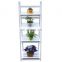 Wooden 4 Tier White Ladder Flower Pot Shelf Wooden Folding Bookcase Display Unit Storage Stand