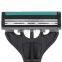 3 Blades Men Beard Razor Stainless Steel Sharp Disposable Razor Factory Wholesale Male Beard Razor Blade Lubricant Strip LY3-01G