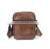 European style coffee color genuine leather cross body shoulder bag for women vintage OEM ODM