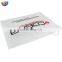 Custom logo pouch frosted plastic clothes ziplock bag with pull finger ring