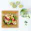 Bamboo Wood Salad Bowl Set With 2 Server Utensils For High Quality