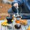 Wholesale Picnic Pot Korea Aluminum Open Fire Outdoor Kitchen Set Camping Portable Cookware