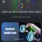 Customized Logo Bluetooth Speaker Outdoor Mini Portable Transparent TWS Colorful RGB LED Light Wireless Speaker